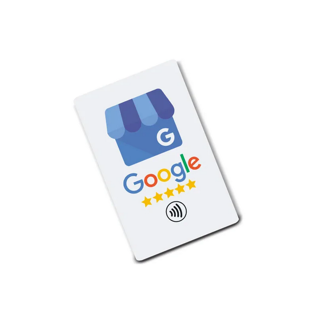 Carte Avis Google NFC - PVC Blanc