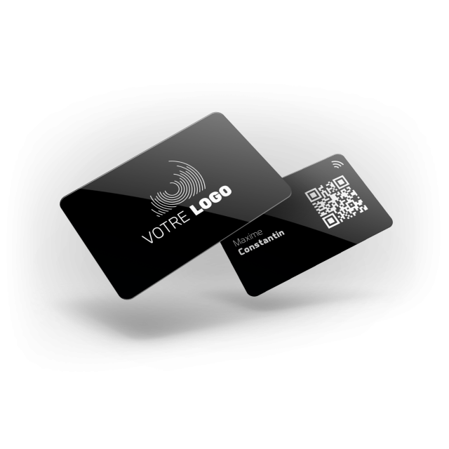 Carte de Visite NFC - PVC Noir